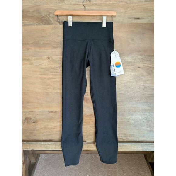 Vuori AllTheFeels Clean Elevation Leggings Womens XS Black Heather Stretch NWT